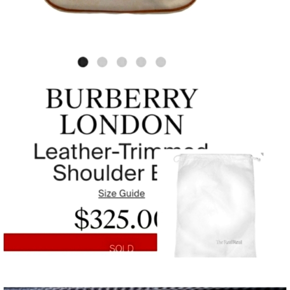 Burberry RARE Horse Bit Cream Canvas & Leather Top Handle Vintage Shoulder Bag - Picture 6 of 14